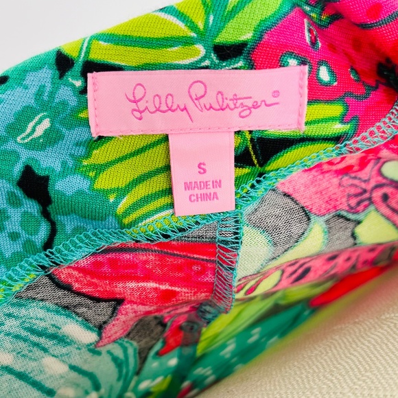 Lilly Pulitzer Whitaker Skip in It dress one shoulder long sleeve floral Size Sm - Picture 7 of 8